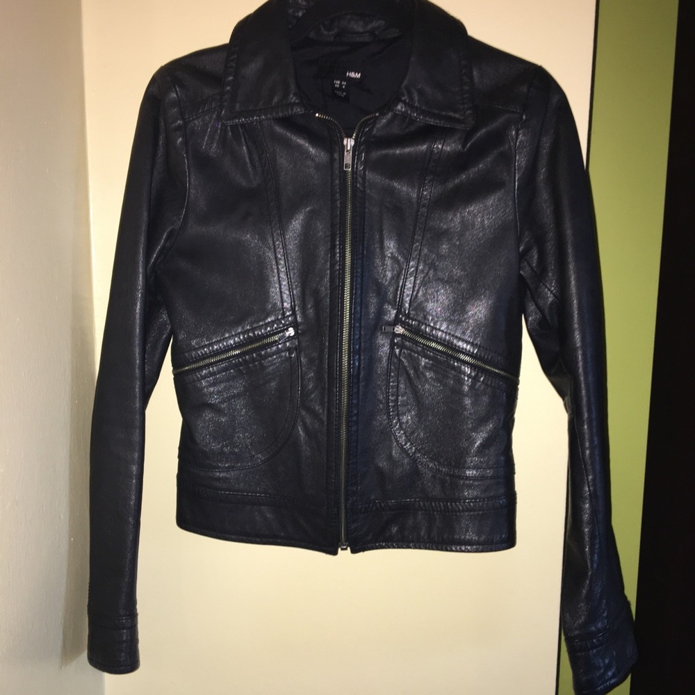 Faux leather jacket